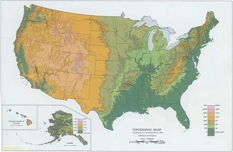 California Elevation Map | Printable Maps