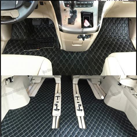 Lsrtw2017 Leather Car Floor Mat For Toyota Alphard Vellfire 2008 2009