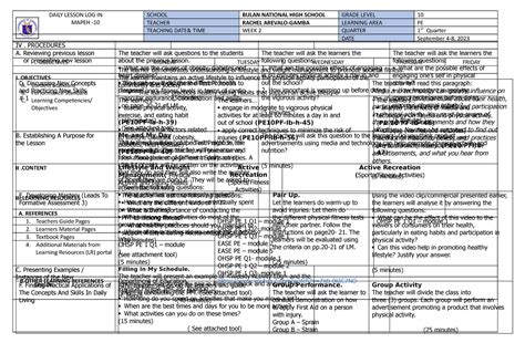 DLL Q1 W1 Final Copy LESSON PLAN D Discussing New Concepts And