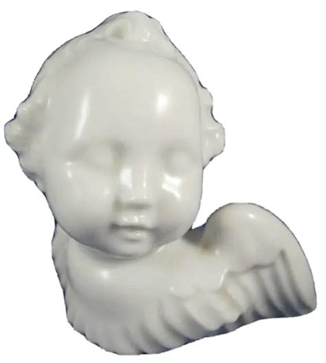 AUGARTEN PORCELAIN ANGEL Bust Figurine Figure Porzellan Engel Büste