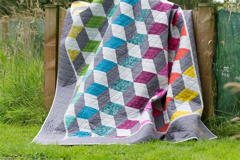 The Cubes Quilt Pattern Etsy