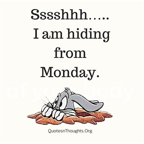 Shhhh I Am Hiding From Monday Pictures, Photos, and Images for Facebook ...