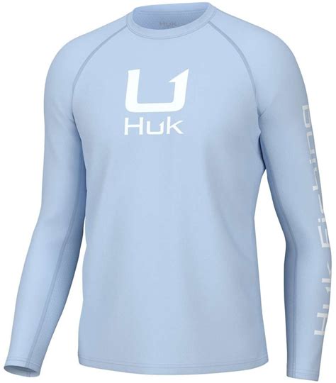 Huk Mens Icon Crew Ls Fishing Shirt Iwt Small Tackledirect