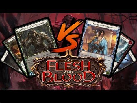 FAB Flesh And Blood Katsu VS Rhinar YouTube