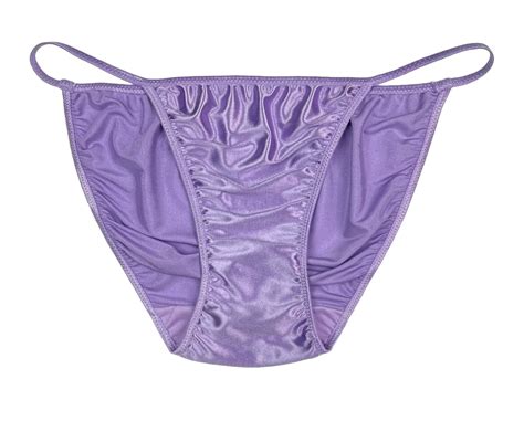 Second Skin Satin String Bikini Panty Lavender Etsy