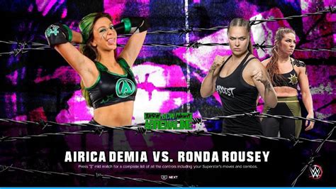 BCW Adrenaline Ep 25 Match 3 Airica Demia Vs Ronda Rousey W