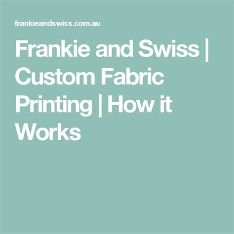 Custom Fabric Printing: How It Works