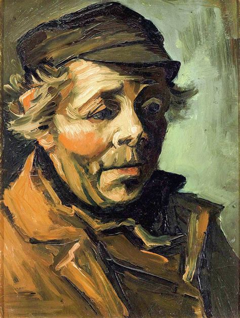 Head Of A Peasant Painting By Vincent Van Gogh Fine Art America