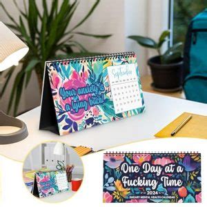 Funny Mental Health Calendar Sweary Mental Health Calendar