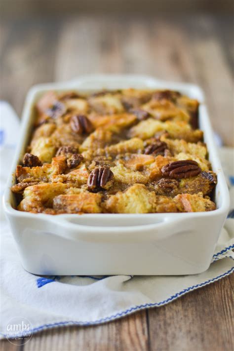 Pecan Pie Bread Pudding Ambs Loves Food