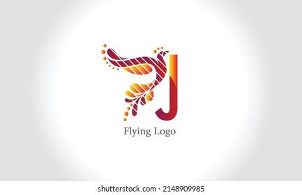 J Logo Letter Flying Bird Stock Vector Royalty Free 2148909985