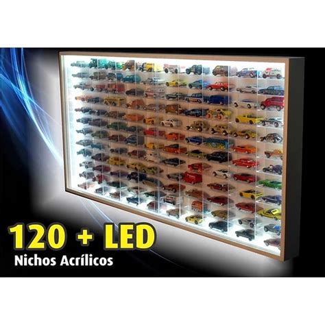 Estante Expositor Nichos Acr Lico Led Cole O Miniaturas Hot