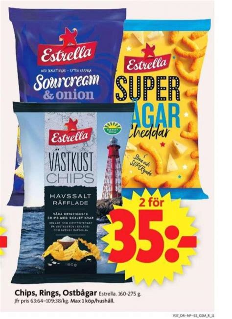 Estrella Chips ICA Supermarket September 2022