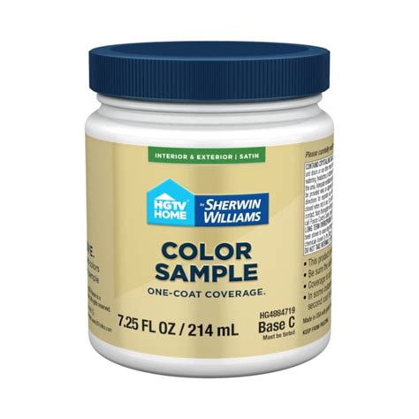 Hgtv Home By Sherwin Williams Base Tintable Paint Sample Base Half