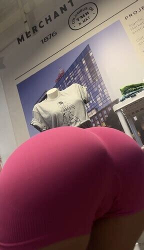 Super Hot Bubble Butt In Pink Biker Shorts Bending Over Page Forum