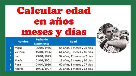 Como Calcular La Edad De Una Persona Matematicamente Conocimientos