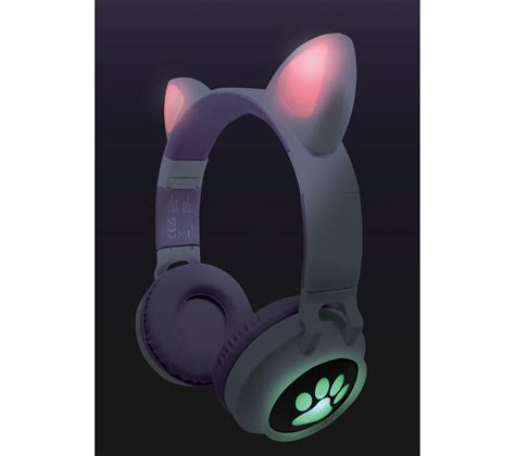 Casque Sans Fil Rechargeable Lumineux Avec Oreilles De Chat Casque