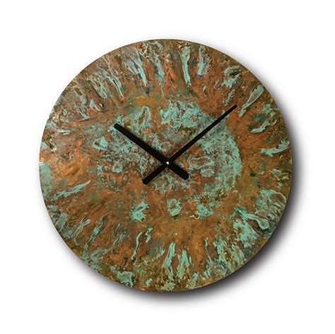 Amazon Oversized Copper Wall Clock 24 Inch Round Decorative