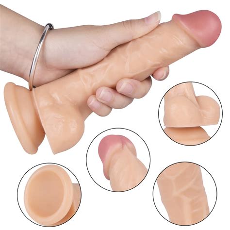 Mulheres Simulado Pênis Silicone Pênis Casal Sexual Brinquedos Realista