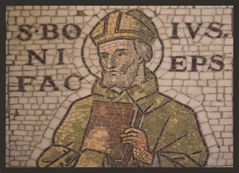 St Boniface | Saints, Mosaic flooring, Evangelism