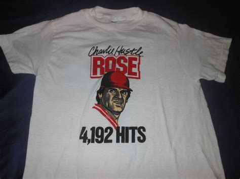 1980s Pete Rose Vintage T Shirt Original Vintage Etsy