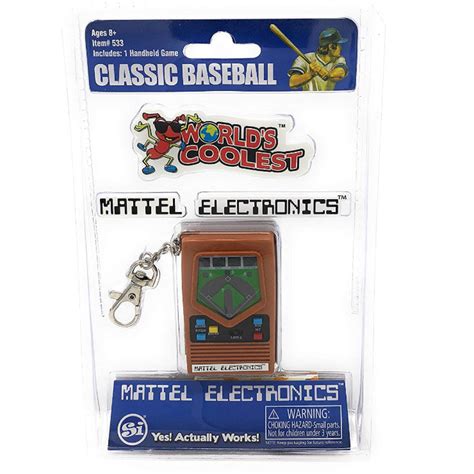 World S Coolest Mattel Electronic Handheld Baseball Game