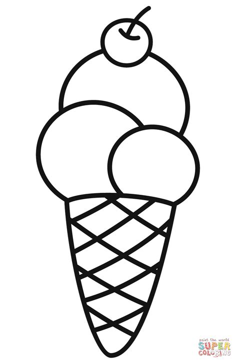 Sundae Helado Colorear Sundaes Dibujalia Malvorlage Multifrutas Hopkins Portion Sketch Coloring Page