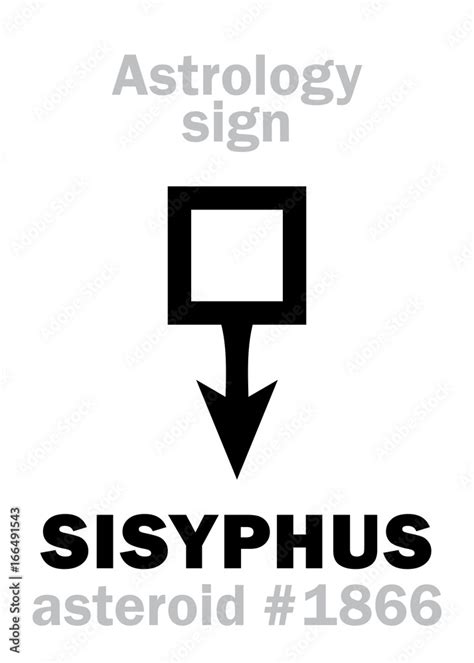 Astrology Alphabet Sisyphus Asteroid 1866 Hieroglyphics Character