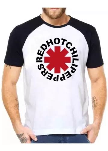 Camiseta Camisa Red Hot Chilli Peppers Raglan Unissex Parcelamento Sem Juros