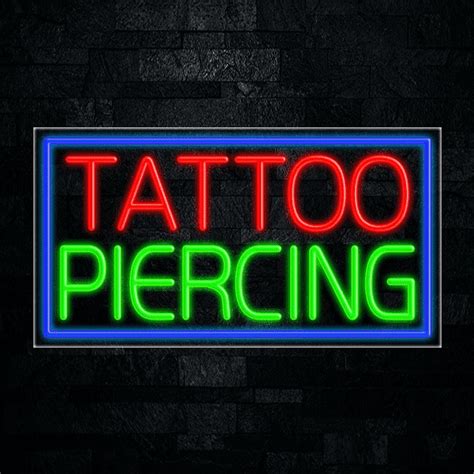 Tattoo Piercing Led Neon Sign L X H Walmart