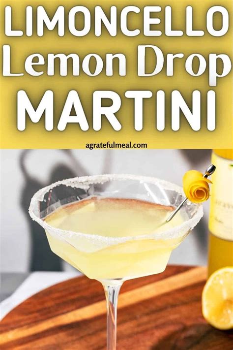 Limoncello Lemon Drop Martini 3 Ingredients Recipe Lemon Drop