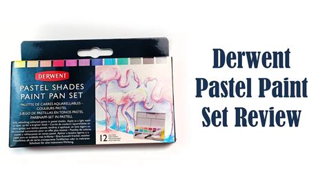 Derwent Pastel Shades Paint Pan Set Review Colours Swatching