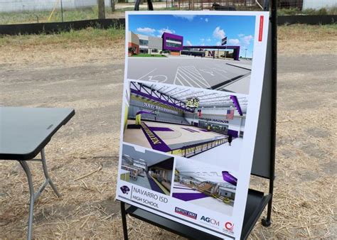 Navarro Board Staff Students Break Ground On New High School News