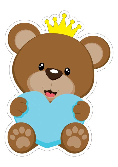 50 Topos De Bolo Ursinho Para Imprimir 7 Teddy Bear Baby Shower