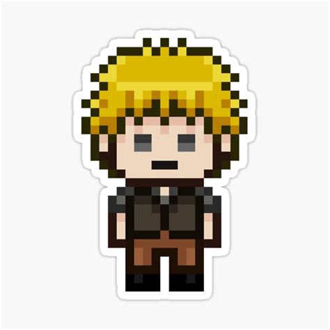 Keiji Shinogi Pixel Sticker For Sale By Starsketches Redbubble