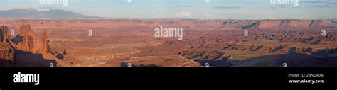 Panorama From Mesa Arch Island In The Sky Canyonlands National Park