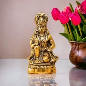 Sp Handicrafts Orginal Metal Hanuman Ji Murti Bajrangbali Murti Gift