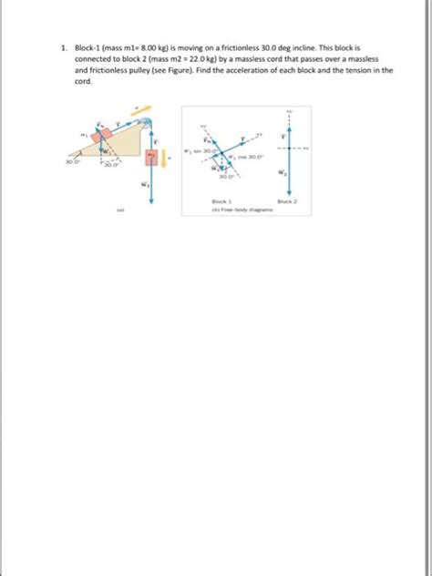 Solved 1 Block 1 Mass M1 8 00 Kg Is Moving On A