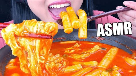 Asmr Cheesy Tteokbokki Soup Spicy Rice Cakes Eating