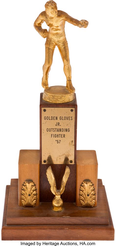 1957 Cassius Clay (Muhammad Ali) Kentucky Golden Gloves Trophy ...