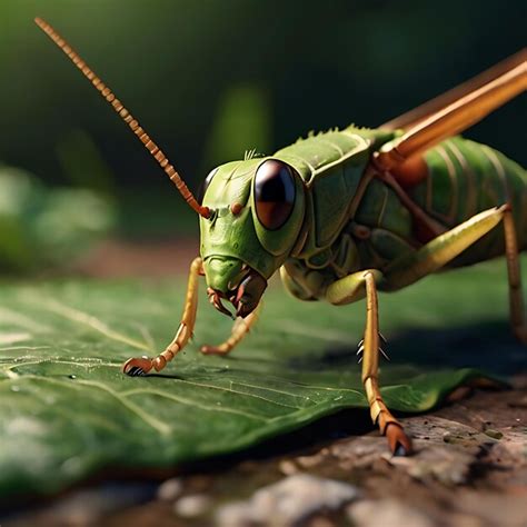 Faça me uma imagem de uma fábula que é o gafanhoto e a formiga gerada