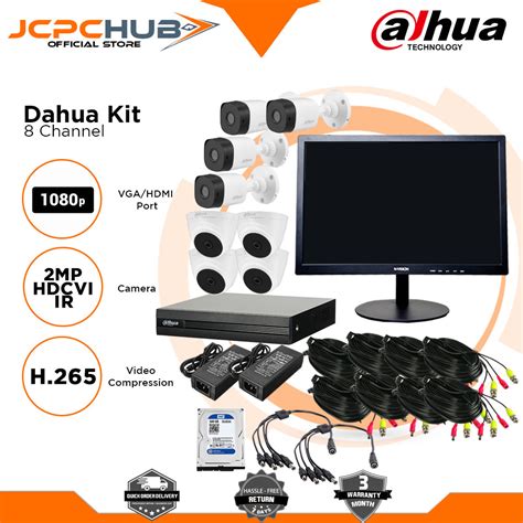 Dahua Cctv Camera Package Set Channel Kit Cameras Mp Hd Smart Ir