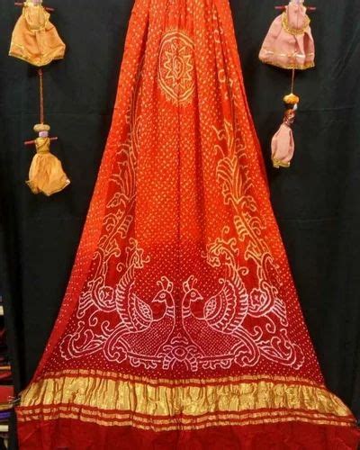 Pure Gaji Silk Peacock Bandhani Dupatta At Rs 5999 00 Subhash Chowk