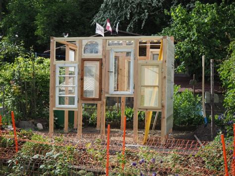 Gartenhaus Gewächshaus aus alten Fenstern Bauanleitung zum