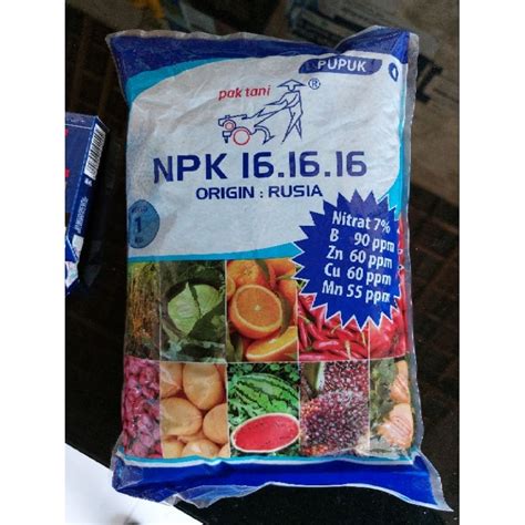 Jual Pupuk Npk Pak Tani Origin Rusia Kemasan Kg Shopee