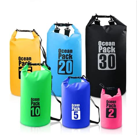 5L 10L 20L Storage Bag Outdoor Waterproof Ultralight Camping Hiking Dry