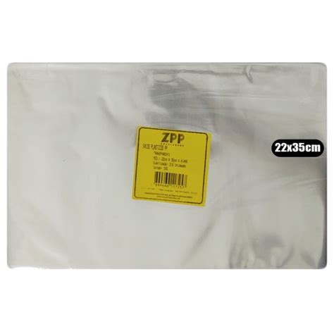 Saco Plástico Transparente PP 22x35cm 0 006mm ZPP 1KG Plast Rib