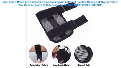 Buy Golf Elbow Brace Arc Corrector Swing Training Aids Straight Practice Bands Golf Swing