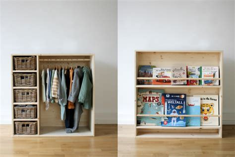 DIY Montessori Möbel selber bauen Kleiderschrank und Bücherregal