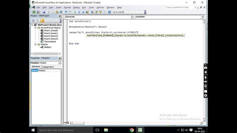 Excel Autofilter Vba Youtube